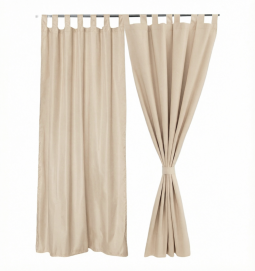 Штора уличная на веранду (В-220*Ш-150) Бежевая, (ткань Оксфорд 600)