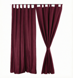 Штора уличная на веранду (В-220*Ш-150) Бордовая, (ткань Оксфорд 600)